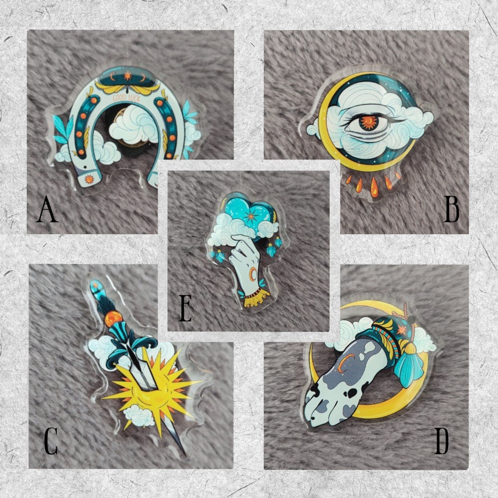 HEAVENLY LUCK ACRYLIC PIN COLLECTION 