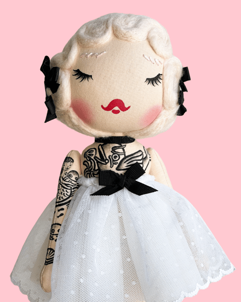 Image of RESERVED FOR JENNIFER TATTOO DREAMS SMALL ART DOLL