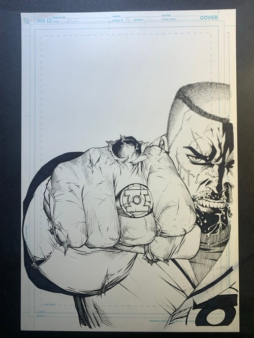 Image of GREEN LANTERN CORPS COVER (unused)