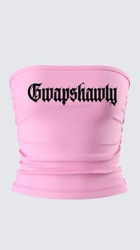 Gwapshawty Pink Tube Top (ATP Font/Blk) 