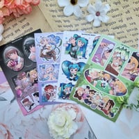 Image 1 of Selection of Sticker Sheets (Death Note, Frieren, Dr Stone, Hatsune Miku)