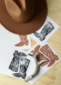Cowboy Boot Card