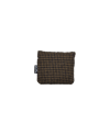 Wool Houndstooth And Black Leather Mallet Putter Cover