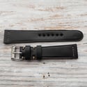 Horween Shell Cordovan Strap / 40's Style - Black