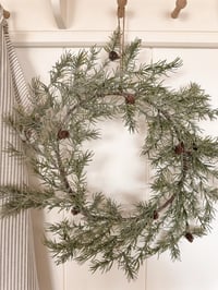 Image 1 of Fir & pinecone wreath