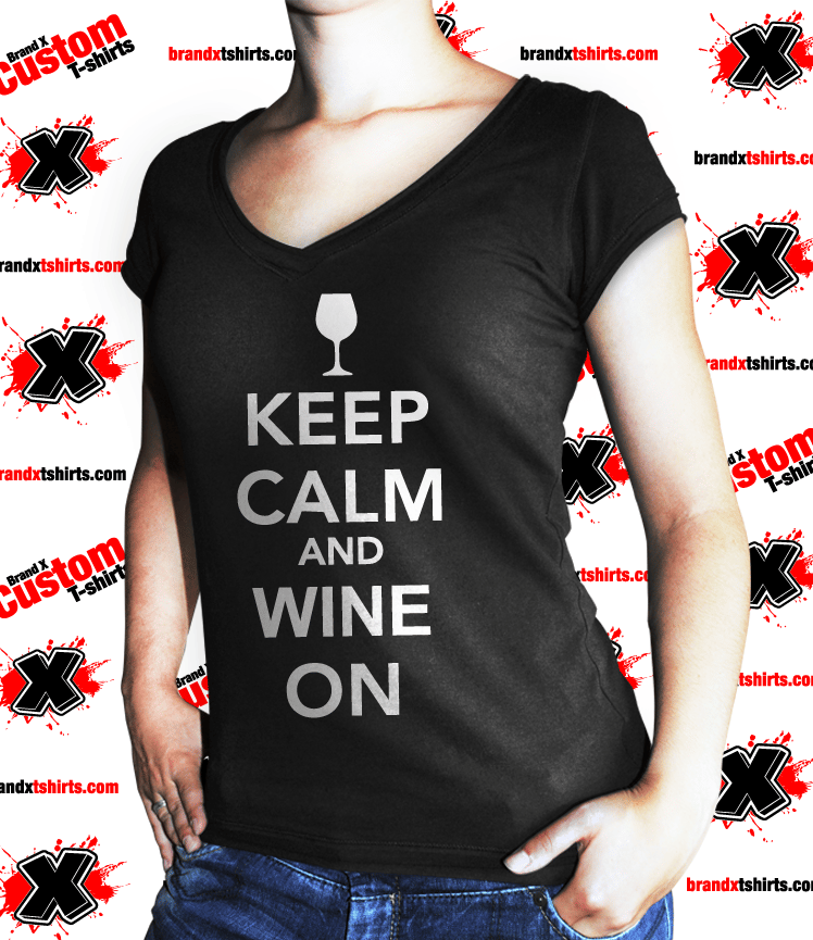 Image of Keep Calm, Wine On -Womens
