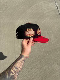 Image 2 of TRI TONE RED VISOR PHILADELPHIA PHILLIES CUSTOM FITTED CAP