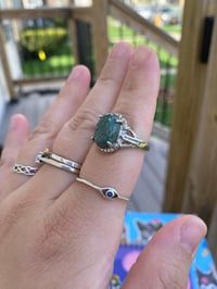 Image 1 of Moss Agate ring #4