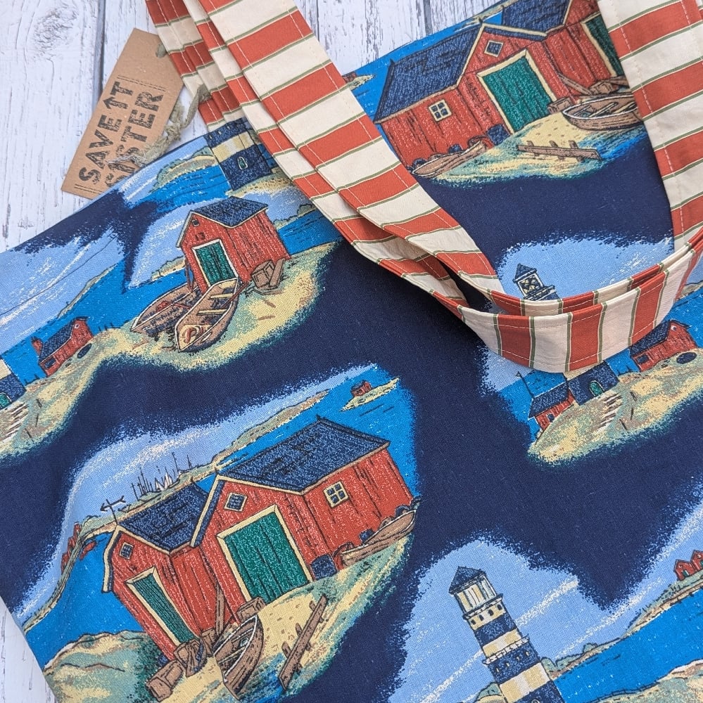 Image of Giant Shopping Tote Bag- Seaside