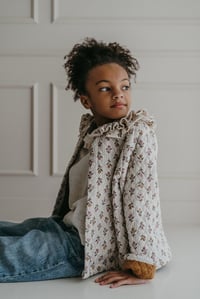 Image 3 of Veste VIVI fleurs enfant 