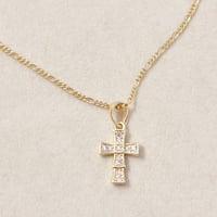 Image 1 of Light Pink Cross Necklace 