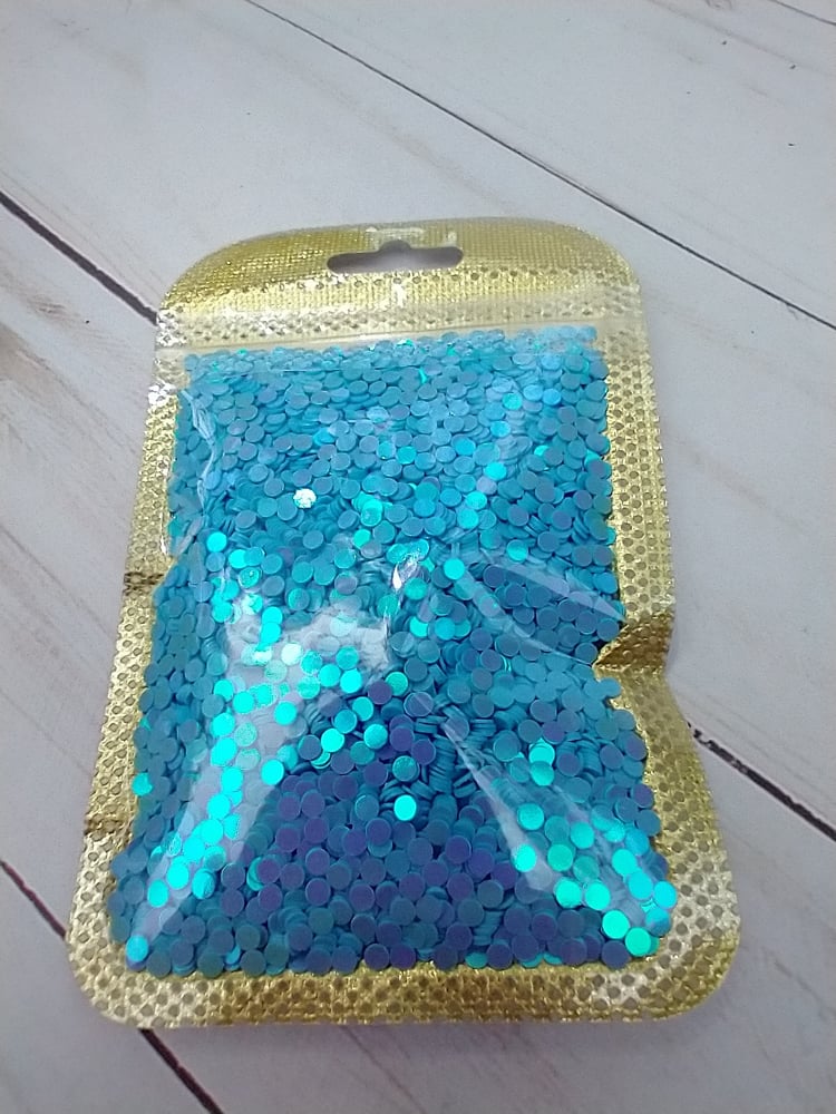 Image of Blue AB Sequin Dots