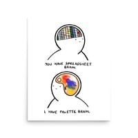 Image 5 of Popular Print: Spreadsheet Brain / Palette Brain