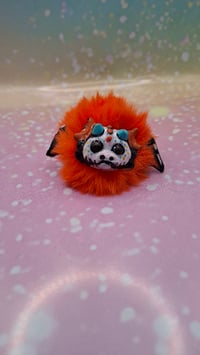 Image 1 of Sugar skull Fluffennutter keychain 