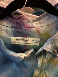 Image of 2XL Blue Fanfold Button Up