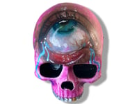 Image 1 of “TALISMAN” PAINTED 3D SKULL 4”x3.1”x3.2”