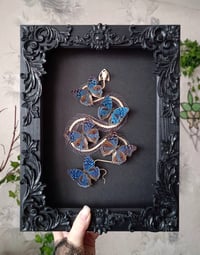 Image 2 of Viper Skeleton & Bue Butterflies