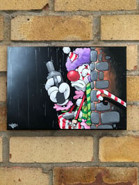 On the Run Cheo Clown Character Original Canvas Copy