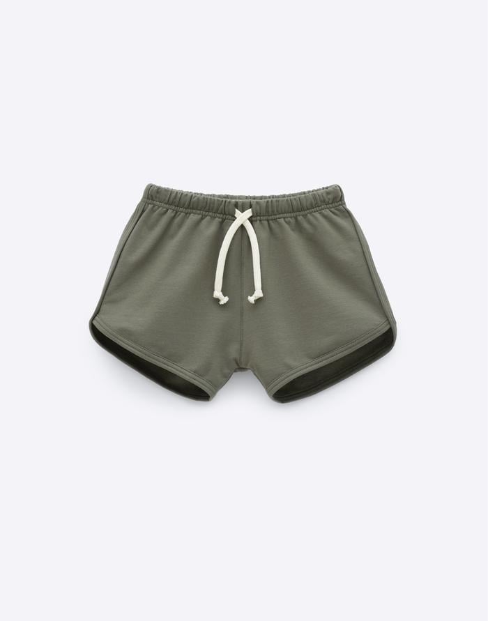 Image of Retro Style Shorts, Olive