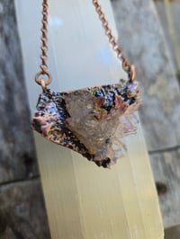 Image 1 of Electroformed Vera Cruz Amethyst cluster necklace