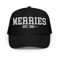 Image 2 of MERRIES Embroidered Foam Trucker Hat