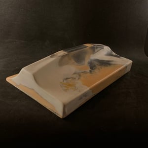 Image of Wired Ramps Quarter Ledge Edge (Dark Grey, White and Orange