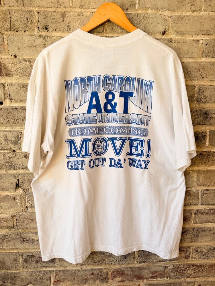 Image of 2002 North Carolina A&T State University Vs. Morgan State University Homecoming Tee, SIZE: XL