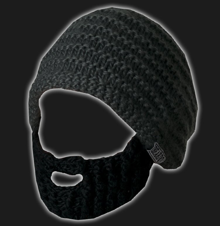 Image of Beard Hat (Dark Grey- Black Beard)