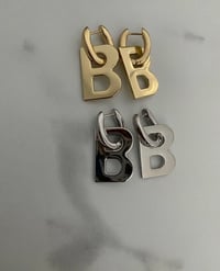 Image 3 of B earrings Balenciaga inspired 