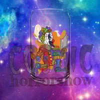 Orange Faygo Clown Can-shaped glass 