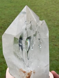 Image 5 of Clear Quartz Twin Points On Display Stand #1848