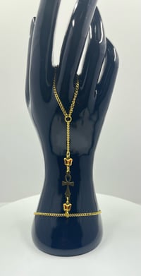 Image 1 of Butterfly Ankh Hand Bracelet