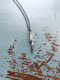 Image 1 of Sterling Lightning Bolt Necklace