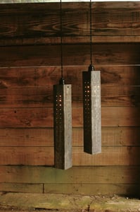 Image of Reclaimed Tin Hanging Lamp [#14007]