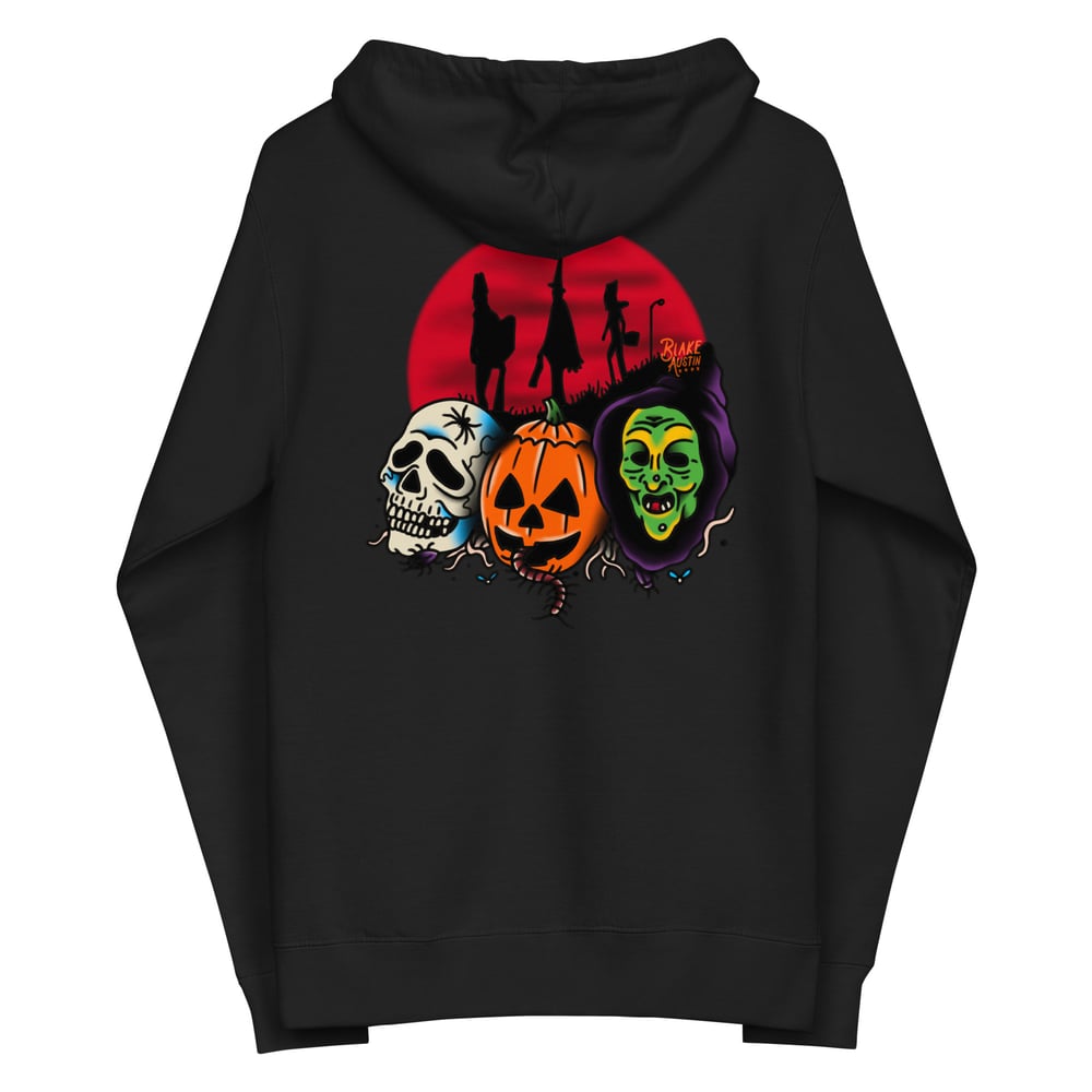 Image of Halloween zip up hoodie