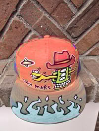Image 8 of Hand Painted Hat 1 1/1 Flat Brim Hat 