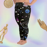 Image 3 of Out of This World Plus-Size Leggings
