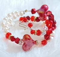 Image 1 of Red Wrap Bracelet 
