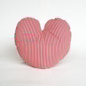 Image of Stripe heart cushion
