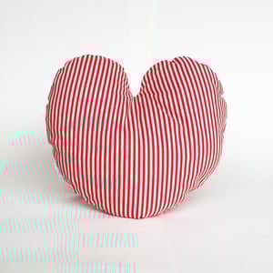 Image of Stripe heart cushion