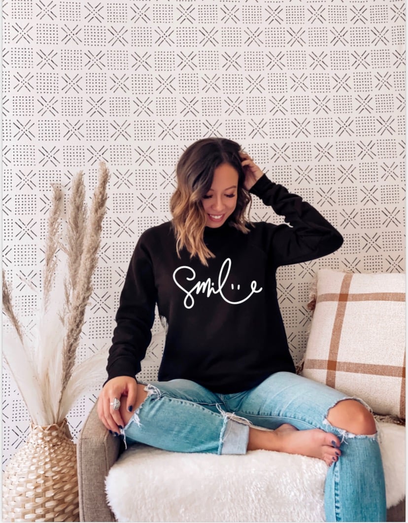 Image of Smile crewneck sweatshirt