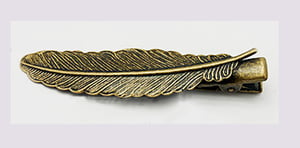 Image of Barrette pince ... Plume 