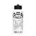 Image of TEKLIFE086 Stainless steel water bottle with a straw lid