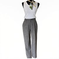 Image 1 of Vintage Pendleton Gray Speckled Wool Trouser Pants - Size 6 Women’s USA