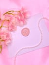 Pink Bow Wax Seal Stickers