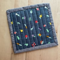Image 2 of "Garden Life" Quilted Reversible Coaster
