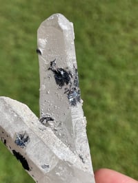 Image 6 of Mongolian Quartz with Calcite and Hematite Flowers #1799