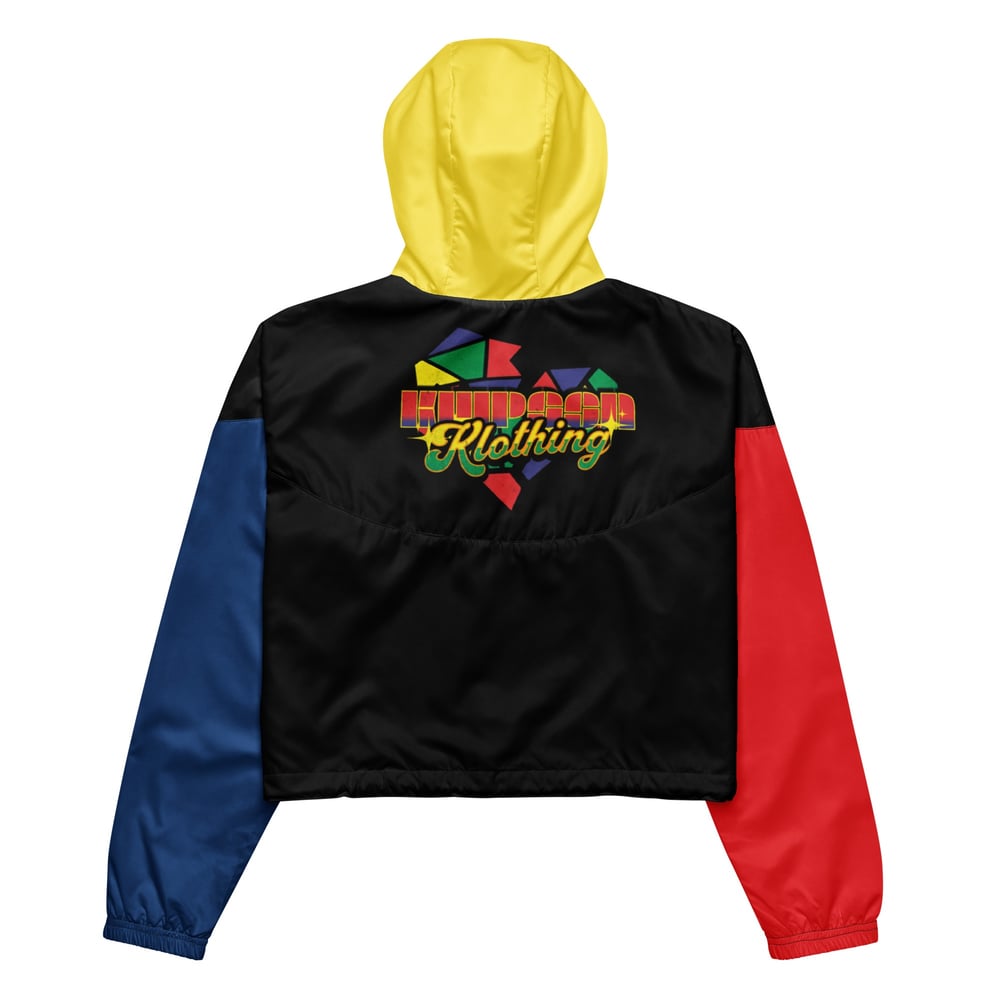 Image of Women's Kolorblock Cropped Windbreaker