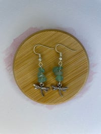 Image 3 of Crystal Dragonfly Earrings