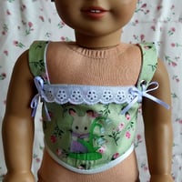 Calico lily bunny floral corset